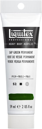 Liquitex Professional Heavy Body Acrylic Paint, 2-oz (59ml) Tube, Sap Green Permanent