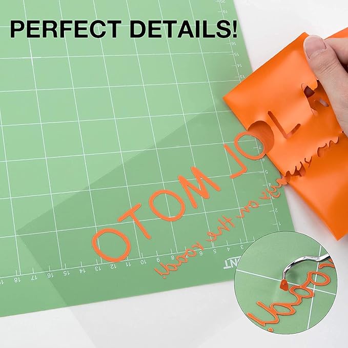 HTVRONT HTV Heat Transfer Vinyl - 12" x 8ft Orange HTV Vinyl for T Shirts, Iron on Vinyl for All Cutting Machine - Easy to Cut & Weed for Iron on Design (Orange)