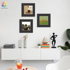 Mat Board Center, Pack of 25, 12x12 for 8x8 Black Mats - Acid Free, 4-ply Thickness, White Core - for Pictures, Photos, Framing