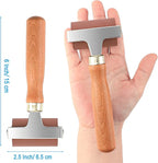 Soft Rubber Roller, Brayer Ideal for Anti Skid Tape Construction Tools, Print, Ink and Stamping Tools(2.5-Inch, Brown)