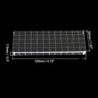 PATIKIL 5" x 2" Acrylic Stamp Block, Clear Stamping Block with Grid Lines Decorative Mounting Blocks Square for Scrapbooking DIY Crafts Card Making