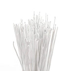 CCINEE 22 Gauge White Floral Wire Stem for Flower Arrangement Craft Supply,16 Inch,150PCS