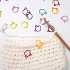 Fazanwey 30pcs Cat Stitch Markers with Storage Case, Metal Stitch Markers for Crocheting,Colorful Crochet Markers for Knitting Weaving Lovers