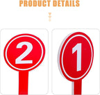 10pcs Handheld Score Paddles Foam Number Scoreboards 1-10 Voting Scoreboards for Sport Competition Classroom Voting and Answers