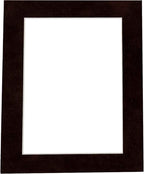 8.5x11 Mat Bevel Cut for 7x9 Photos - Acid Free Black Suede Precut Matboard with Backing Board and Crystal Clear, Self Seal Photo Mat Bag - for Pictures, Photos, Framing - 4-ply Thickness