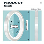 6 Rolls 10mm x33m(108ft) Clear Heat Tape,Transparent High Temperature Heat Resistant Tape,Heat Transfer Tape for Heat Press and Sublimation,Heat Transfer Vinyl,No Residue