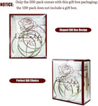 Embroidery Threads Cross Stitch Floss Bag Organizer 5.12 x 3.6 inch - 200 Pack with 4 Rings