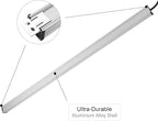 Long Heavy Duty Power Strip, 16 Outlet Large Metal Power Strip, Garage Workshop Multi Wide Industrial Power Strip. 6FT Cord 15A, 125V, 1875W (Sliver)