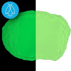 Glow in The Dark Pigment Powder - Neutral and Fluorescent Color for Art Painting, Fine Art, Nail Art Paint, and DIY Crafts - Long Lasting, 10+ Color Options - Fluorescent Green - (12 Grams/ .42oz)
