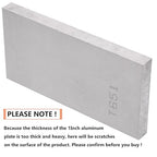 6061-T651 Aluminum Sheet 6 x 12 x 1Inch (25.4MM) Flat Plain Thickened Aluminum Plate with Protective Film, Industrial Grade