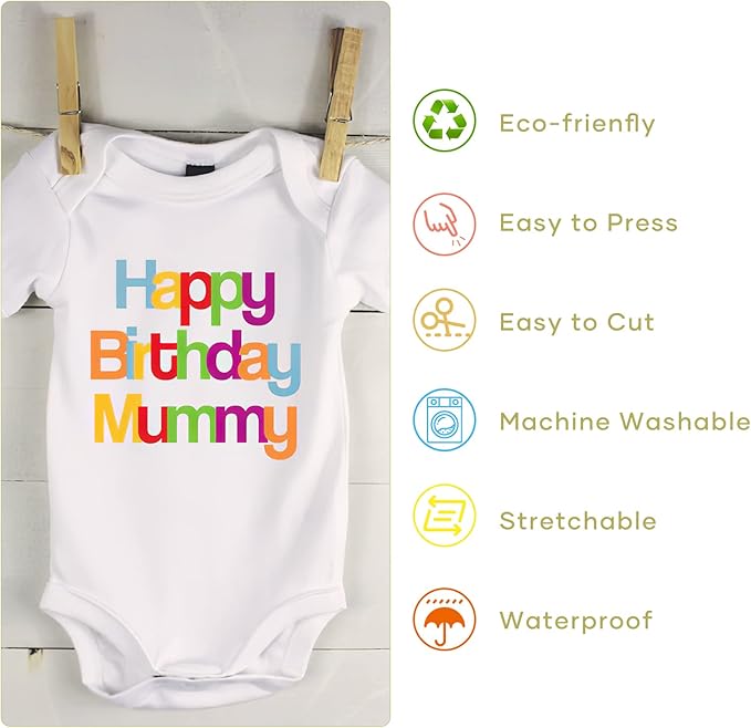 HTVRONT White & Black Heat Transfer Vinyl Bundle: 20 Pack 12" x 10" Heat Transfer Vinyl for T-Shirt, Cricut, Silhouette Cameo or Heat Press Machine