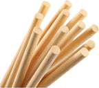 HOPELF 50PCS Dowel Rods Wood Sticks Wooden Dowel Rods - 3/8 x 6 Inch Bamboo Sticks - for Crafts，Hardwood Dowel Rod Assortment，Wooden Rod Sticks Doweling Rods，DIYers.