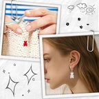 SUNNYCLUE 1 Box 14pcs Crochet Stitch Marker Stitch Markers Knitting Bear Stitch Marker Charms Animals Leverback Enmamel Cute Stitch Marker for Knitting Weaving Sewing Needleworks DIY Craft Supplies