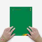 8.5 x 11" Green Color Paper Smooth, for School, Office & Home Supplies, Holiday Crafting, Arts & Crafts | Acid & Lignin Free | Regular 20lb Paper - 100 Sheets