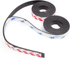2 Rolls Magnetic Tapes, Flexible Magnet Strips with 3M Adhesive Backing, 10 Feet x 0.5"W Each Roll for DIY, Crafting, and Organizational Projects.