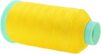 Mandala Crafts Bonded Nylon Thread Yellow Heavy Duty Sewing Threads - 2843 YDs Size 46 210D T45 Tex 45 Thread for Leather Jeans Weaving Outdoor Marine Upholstery Threads