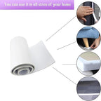 Closed Cell Neoprene Foam Rubber Sheet with Adhesive - 60 x 8 x 1/2 Inch Multi-Function Insulation, Soundproofing, and Weatherproof Foam Padding Easy Cut DIY, White