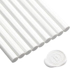 Nuanchu 15 Pcs Glue Gun Sealing Wax Sticks Retro Vintage Wax Sticks for Seal Stamp and Letter for Wedding Invitations Card Envelope Christmas Holiday Gift Ideas(Ivory White)