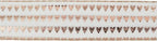 MEEDEE Heart Wired Ribbon - 2.5 Inch Rose Gold & Pink Sheer Organza Ribbon, 25 Yards Roll, Perfect for Valentine Bows & Decor