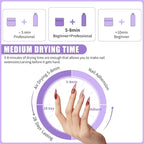 8FL.OZ Acrylic Liquid Monomer Acrylic Nail Liquid Non-Yellowing Acrylic Liquid Professional EMA Monomer Liquid for Acrylic Nail Extension and Carving, DIY Home Nail Salon Use