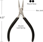 The Beadsmith Precision Series Pliers Set – 3-Piece Kit: Chain Nose, Round Nose and Flush Cutter with Tungsten Carbide Blades – Make Bracelets, Necklaces & Earrings – Tools for Jewelry Making