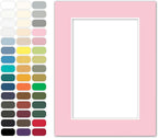 Poster Master Pink Matboard – 4-Ply Acid-Free Picture Mat Board with 45° Beveled Cut, Made in USA, Custom Cut to Any Size, 1/16" Thickness for Framing & Displays