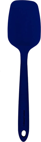 Culinary Couture 4-Piece Blue Baking Spatula Set - Rubber Spatulas Silicone Heat Resistant, BPA-Free - Spatula Set for Nonstick Cookware - Silicone Baking Utensils