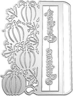 Mvchifay Cutting Dies for Card Making Metal Die-Cuts Scrapbooking Tool Hollow Frame DIY Craft Punch Template Embossing for Paper Album Decor (Pumpkin frame-14.5x11.1cm)