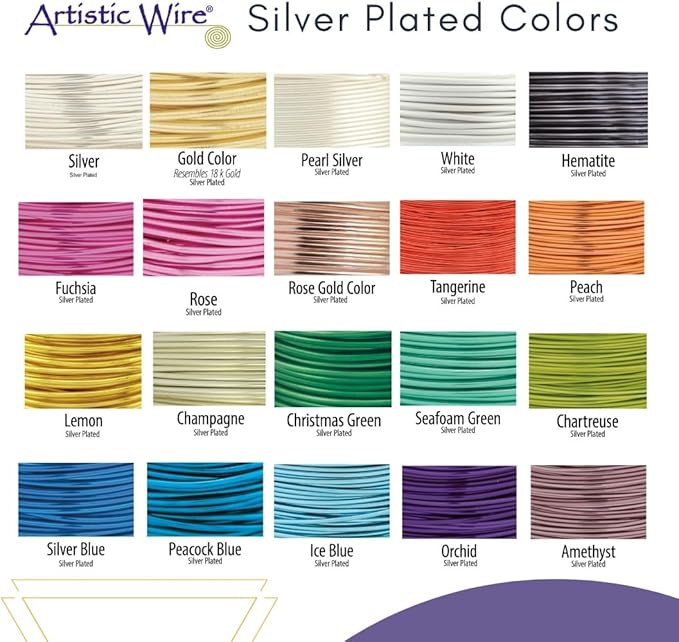 Artistic Wire, 22 Gauge Tarnish Resistant Colored Copper Craft Wire, Kelly Green, 15 yd