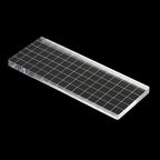 PATIKIL 6" x 3" Acrylic Stamp Block, Clear Stamping Block with Grid Lines Decorative Mounting Blocks Square for Scrapbooking DIY Crafts Card Making