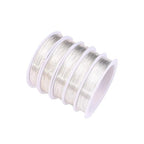 Silver Copper Wire 0.6mm Bead Cord for Bracelet Necklace Charm Beading Jewelry Making 16yard