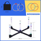 YEEA LED Ring Toss Game for Kids, Adults | Glow in The Dark LED Outdoor Yard Games | Perfect for Camping, Beach, and Backyard Family Gatherings