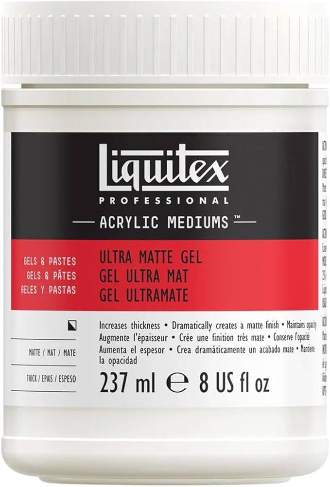 Liquitex Professional Ultra Matte Gel Medium, 237ml (8-oz)