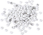 Natural White Howlite Disk Stone Beads 4x2mm 160pcs Rondelle Loose Semi Gemstone Beads for Jewelry Making Design