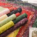 Textured Handmade Paper Sheets for Crafts, 21 Sheets A5 Thick Mulberry Scrapbook Paper for Card Making Supplies, Embossed, DIY Art Junk Journal, Collage, Mixed Media