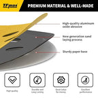 100PCS 5 Inch 180 Grit 125mm 8 Hole Sanding Discs Sandpaper - Premium Gold Round Hook and Loop for Random Orbital Sander - Ideal for Wood, Metal, Automotive