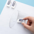 M&G 24 Pack Erasers Pencil Erasers, 2B White Rubber Eraser Rectangular Bulk for Kids School Students Office, Art Erasers for Drawing
