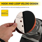 200-piece Sanding Discs Set - 5-Inch 8-Hole Sandpaper 10 Grades Include 60, 80, 100, 120, 150,180, 240, 320, 400, 600 Grits for Random Orbital Sander