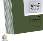 Mat Board Center, Pack of 10, 11x14 for 8x10 Rock Garden Color Mats - Acid Free, 4-ply Thickness, White Core - for Pictures, Photos, Framing