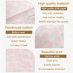 KEYYOOMY 100 Pcs Light Pink Candy Buffet Bags Small Cookie Bags Polka Dot Paper Treat Bags for Wedding Birthday Party (5 inch x 7 inch)