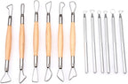 Meuxan Ceramic Pottery & Clay Ribbon Sculpting Tool Kit (Set of 12)