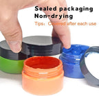 Neutral Chalk Paste for Farm Stencils 6PCS with 3 Mini Squeegee, Screen Printing Ink, Chalk P aste for Stencils, Handmade DIY Home