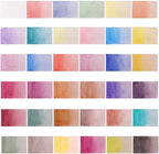 Mont Marte Signature Metallic Watercolor Set, 37 Piece Pearl Paint, 36 Vibrant Colors, 1 Paint Brush