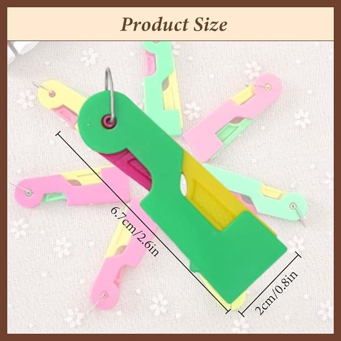 Automatic Needle Threader,New Sewing Machine Needle Threader,Sewing Needle Threaders,Plastic Needle Threaders,Automatic Needle Threading Device (3 PCS)