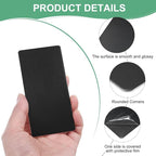 20-Pack Anodized Aluminium Laser Engraved Mount Metal Plate 4x2x0.04 Inch Engraver Blank Anodized Aluminum Sheets for DIY Laser Printing/Home/Office[Black]