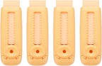 PATIKIL 4 Pack Erasers, Sliding Retractable Eraser Push Pull Cute Pencil Erasers Soft Large Easy to Clean with Plastic Sleeve for Sketching Drawing Artists Teacher Pencils, Orange