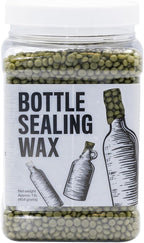 Blended Waxes, Inc. Bottle Sealing Wax, Pastille Wax Seal Beads For Wine, Beer, and Liquor Bottle Sealing, Seals Between 25-30 Bottles, 1 lb, Olive Green