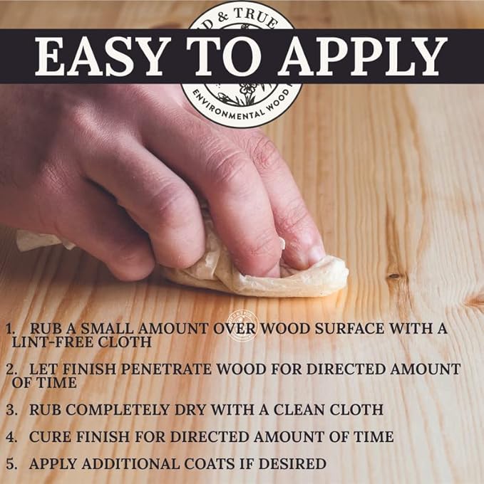 Tried & True Superior Varnish Oil Wood Finish, Quart - Natural Pine Resin & Linseed Oil, Ideal for Interior Furniture, Tables, Countertops - Non-Toxic, Scratch Resistant & Durable