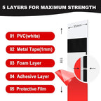 Thaibear Metal Strips (1.4'' Wide x 15 ft Long) Flexible Self Adhesive Ferrous Magnet Tape Roll