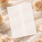 30 Pack Pre-Folded Vellum Jackets for 4.25x5.5 Invitations, Translucent Vellum Paper 4.25x5.5 Jackets, 100GSM Wedding Invitations Wraps, Envelope Liners for Birthdays, Baby Showers